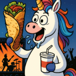 Unicornio feliz
