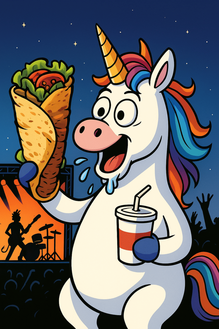 Unicornio feliz