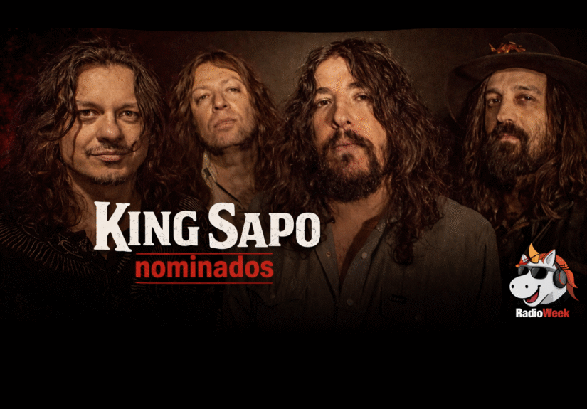 Grupo rockero en estilo cinematográfico