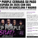Deep Purple en España 2026 con conciertos en Barcelona y Madrid