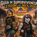 Charlie y el unicornio de RadioWeek preparados para el XX aniversario de Leyendas del Rock 2026 en Villena.