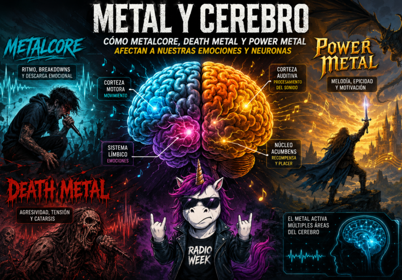 ¿Cómo afecta el metal al cerebro? Metalcore, death metal y power metal