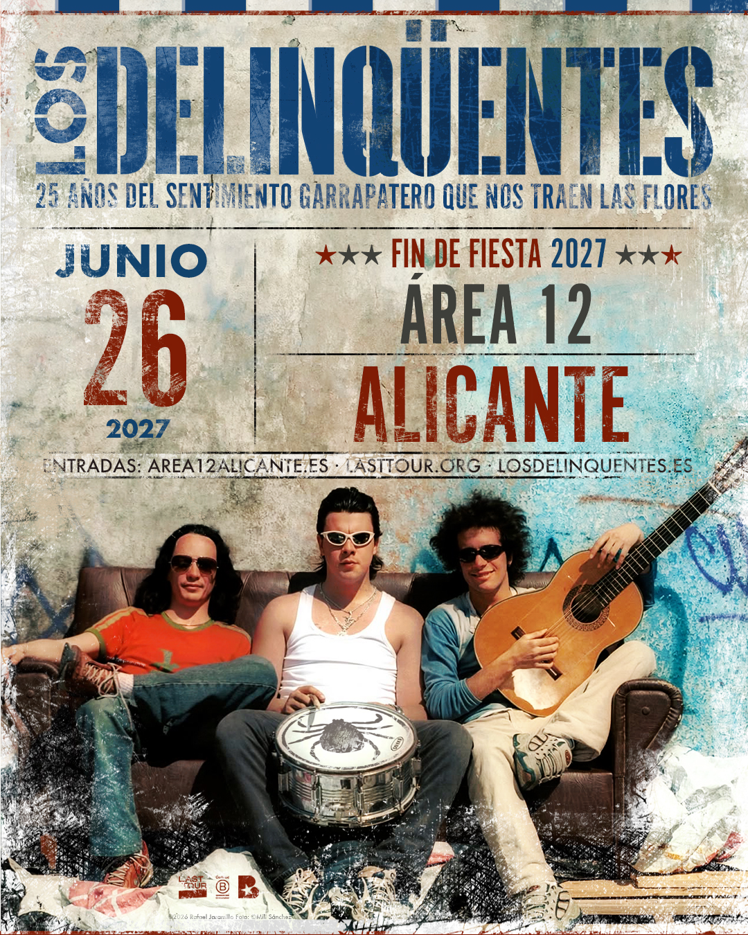 Los Delinquentes Area 12 Alicante 2026 post