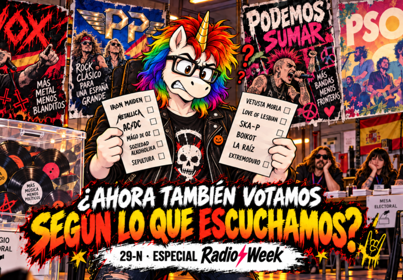 Unicornio rockero ante las urnas